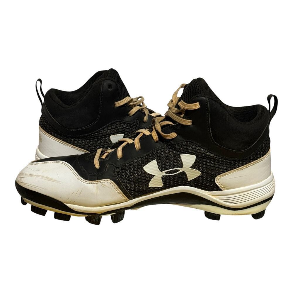 Under Armour Yard Low ST Baseball Cleats Men's Size 13 Black White - Picture 5 of 7